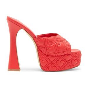Aldo • Valerie platform quilted hearts platform mule sandals